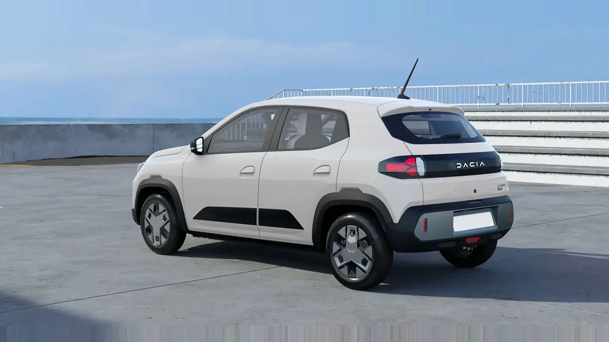 Dacia Spring Expression Electric 33kW (45CV) en leasing — Trasera
