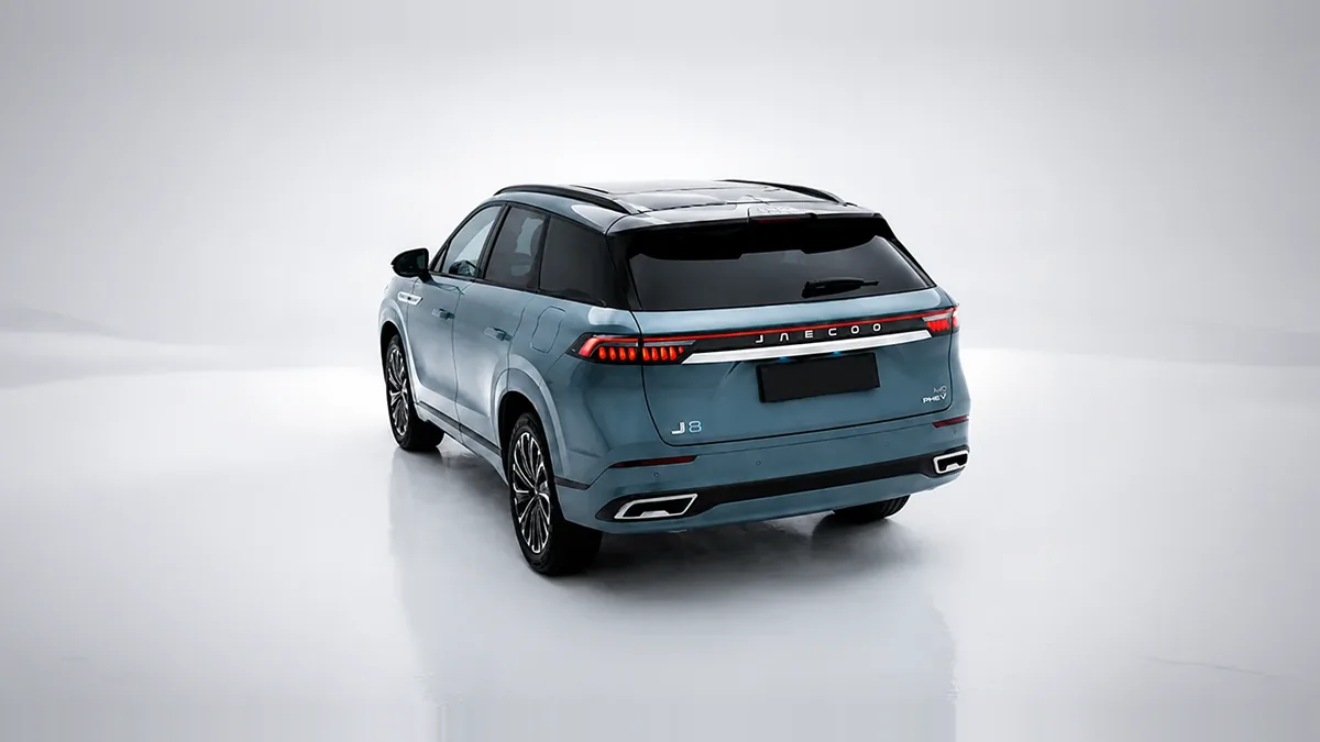 Jaecoo 8 PHEV Exclusive 1.5 TGDI 3DHT AWD 7p. en leasing — Lateral