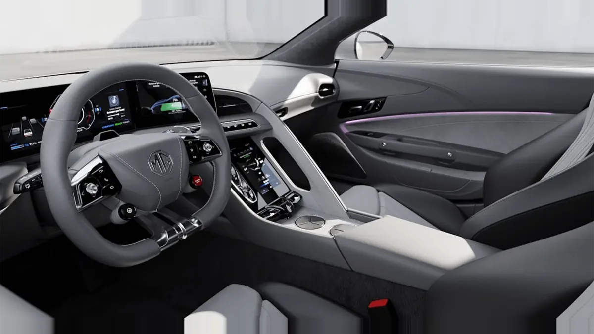 MG Cyberster Trophy Single Motor en leasing — Delantera